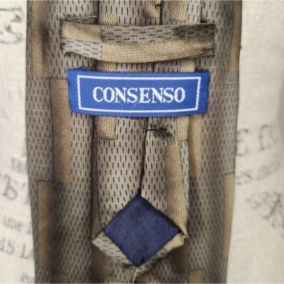Vintage Consenso silk tie - Picture 4 of 5